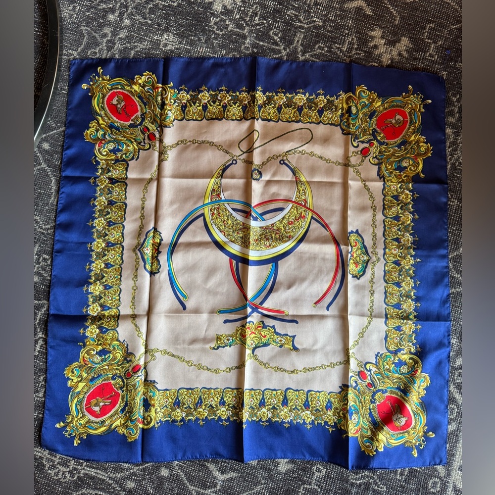 Vintage silk Shanghai scarf